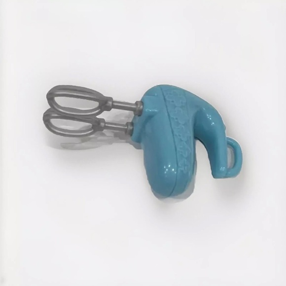 Mattel Barbie Doll Kitchen Mixer Whisk Handheld Blue Dollhouse Mini Toy - Picture 4 of 6